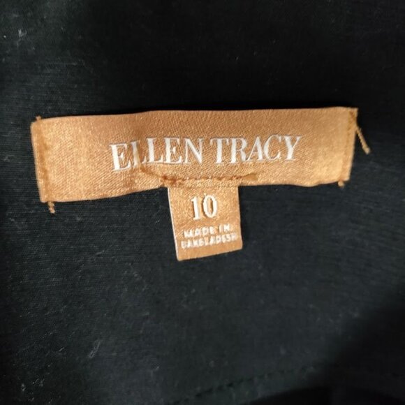 Ellen Tracy Classic Black Mini Skirt 10 Cotton Women's - Picture 4 of 9